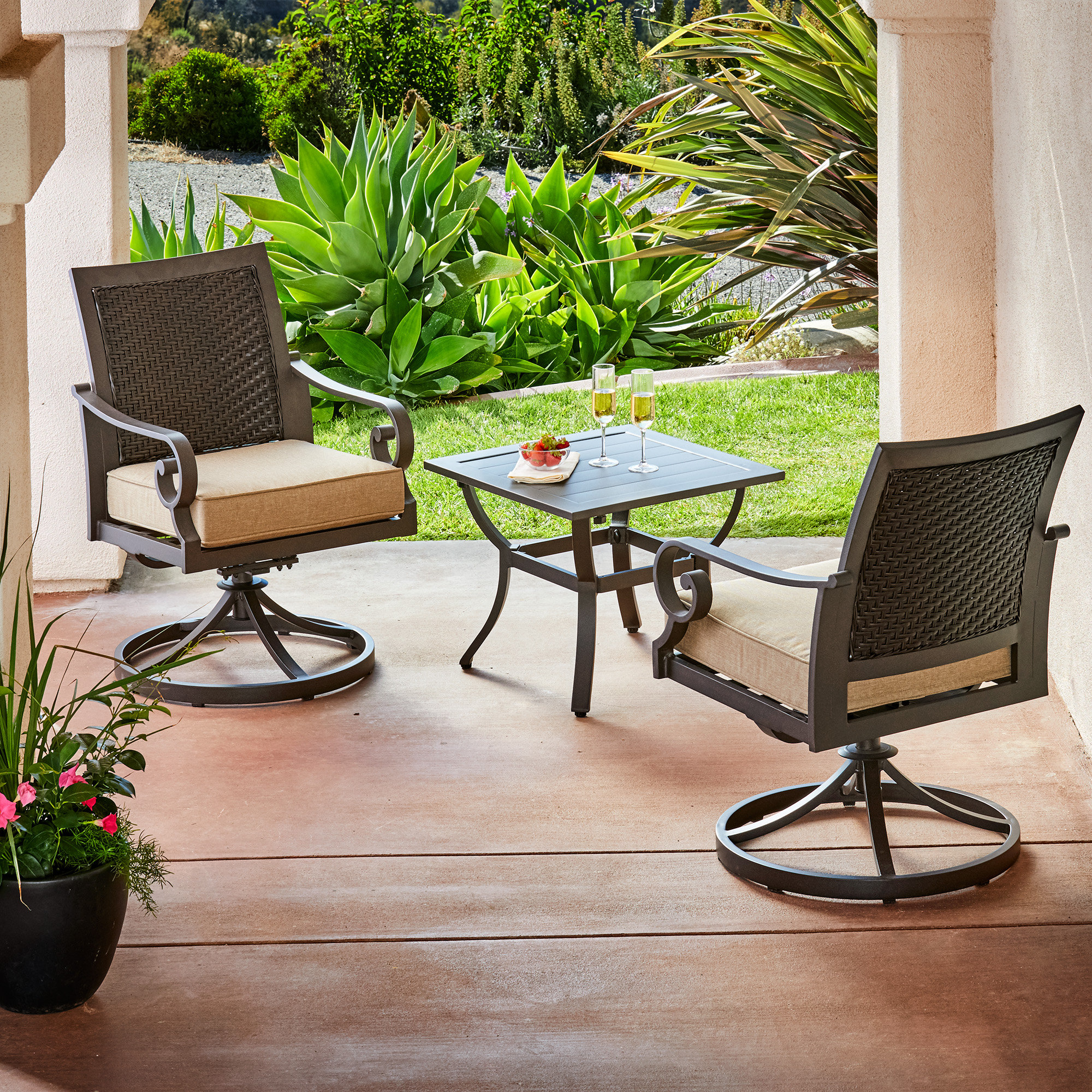 Pelletier 3 piece rattan sale